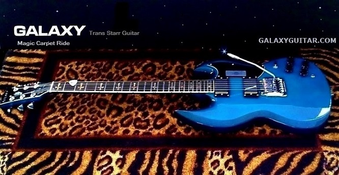 Galaxy Trans Blue Guitar