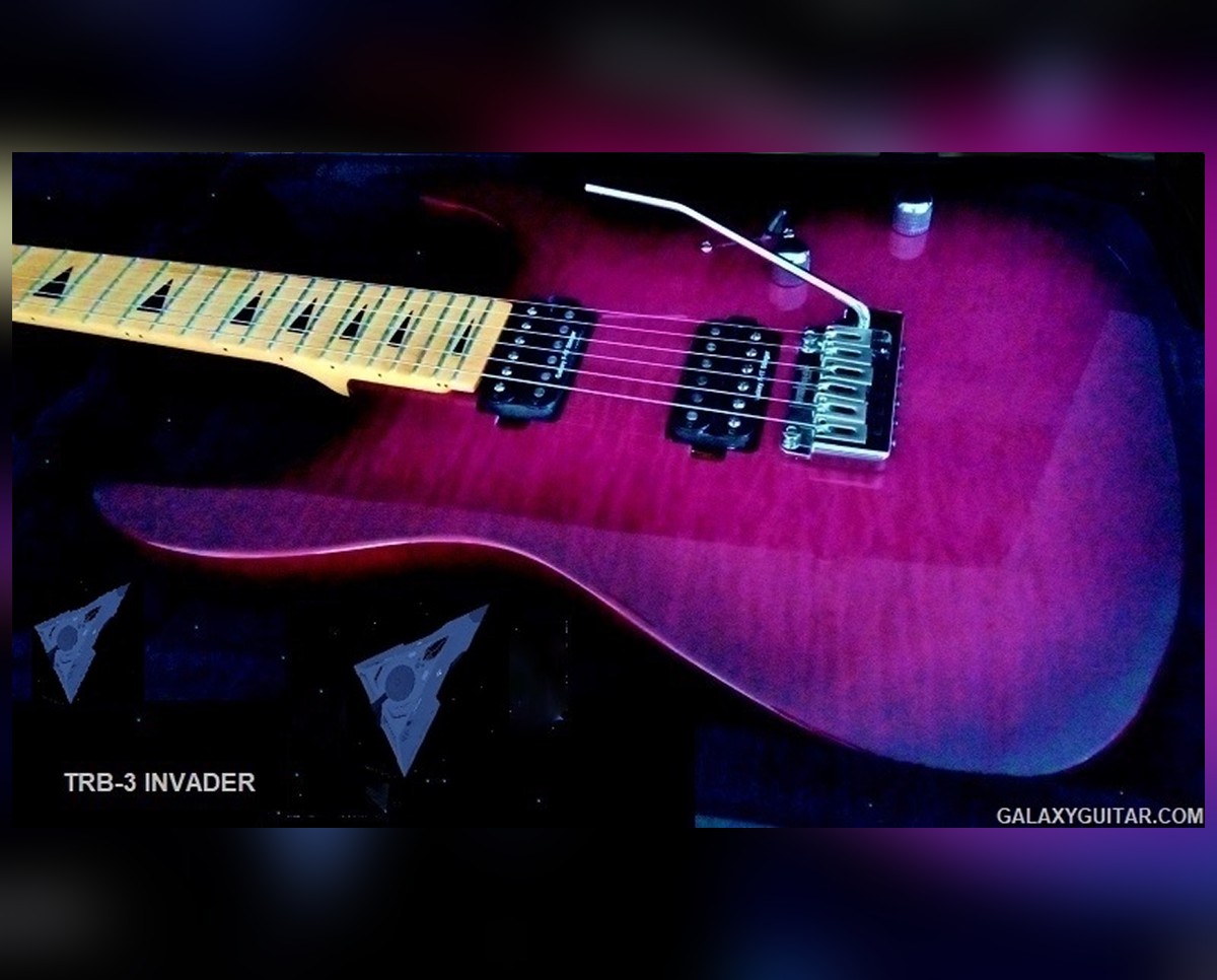 Purple Burst with Flamed Maple Top