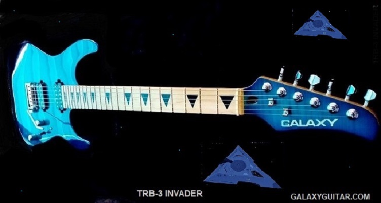 Caribbean Blue Burst with Flamed Maple Top