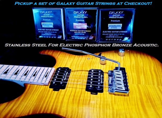 Pickup a set of Galaxy Premium Guitar Strings at checkout
