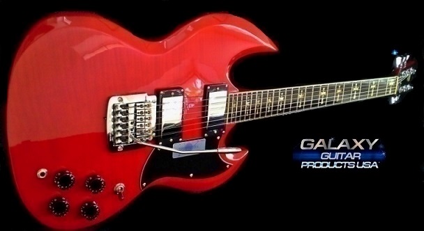 Galaxy Trans Cherry Guitar