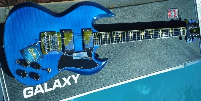 Galaxy Blue SG Guitar